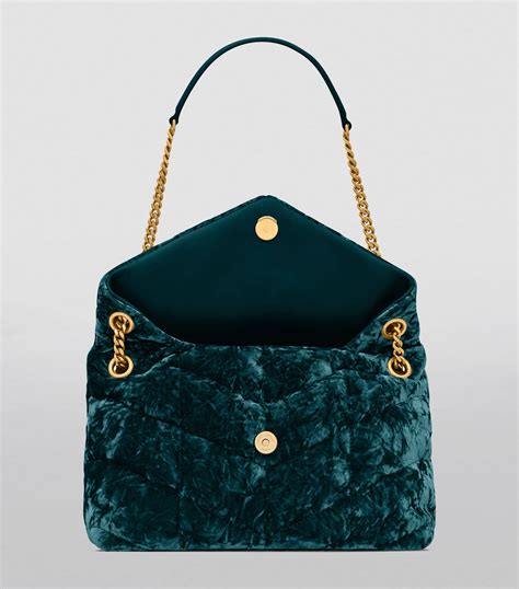 ysl velvet crossbody bag|ysl small puffer bag.